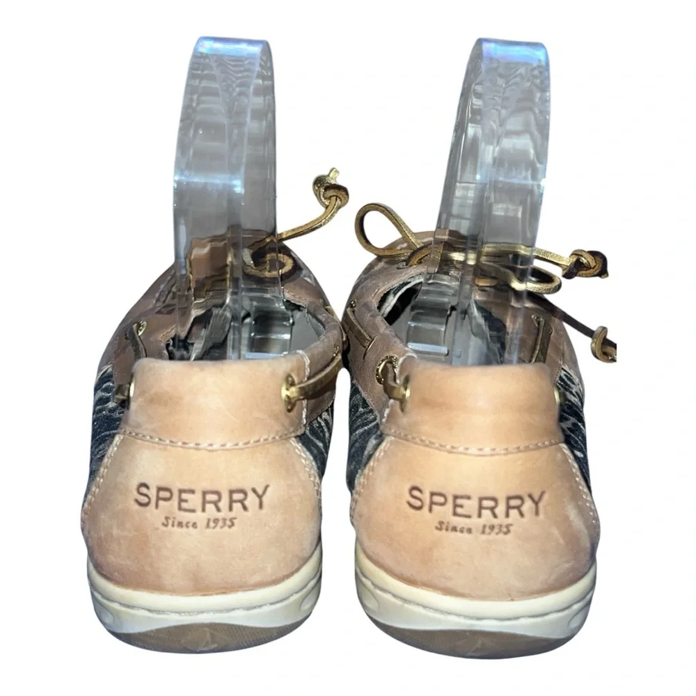 Sperry Tan and Leopard Print Loafers Size 9.5 - Picture 7 of 7